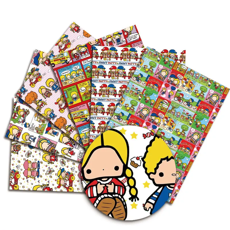 Cartoon Zoete Diy Hand-Gestikt Patchwork Quilt Baby In Rok Familie Linnen 140 Cm Ons Gedrukt Naaien Kids Stof