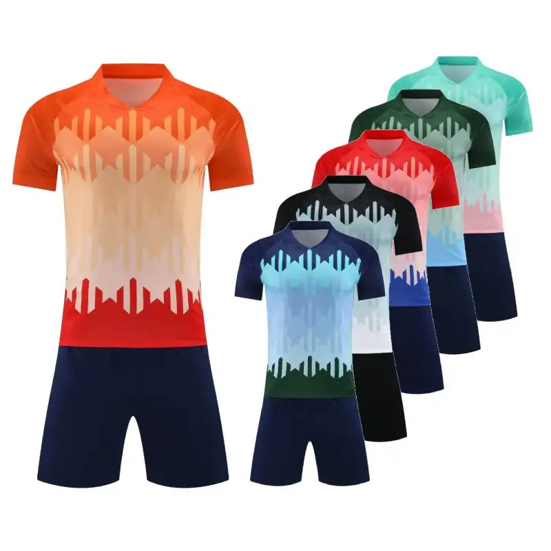 

25-26 Customize Soccer Jersey Set for Men Kids Quick Drying Breathable Man Children Team Club Training Football Uniform Set