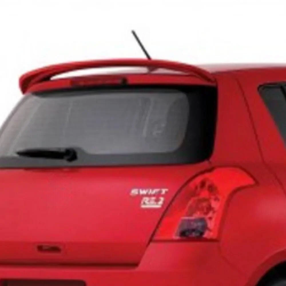 For Suzuki Swift Glass Top Spoiler Fiber Material Rear Roof Spoiler Wing Trunk Lip Car Styling Compatible Tuning Parts