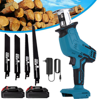 Cordless Reciprocating Saw 18V-21V no Battery Adjustable Speed Chainsaw Wood Pipe Cutting Reciprocating Saw Power Tool