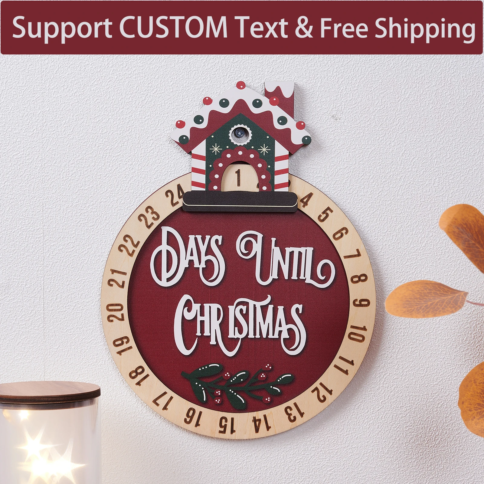 Personalized Christmas Sign Plaque Hanging Christmas Decoration Sign Christmas Gift For Family New Year Gifts 2025 NEW