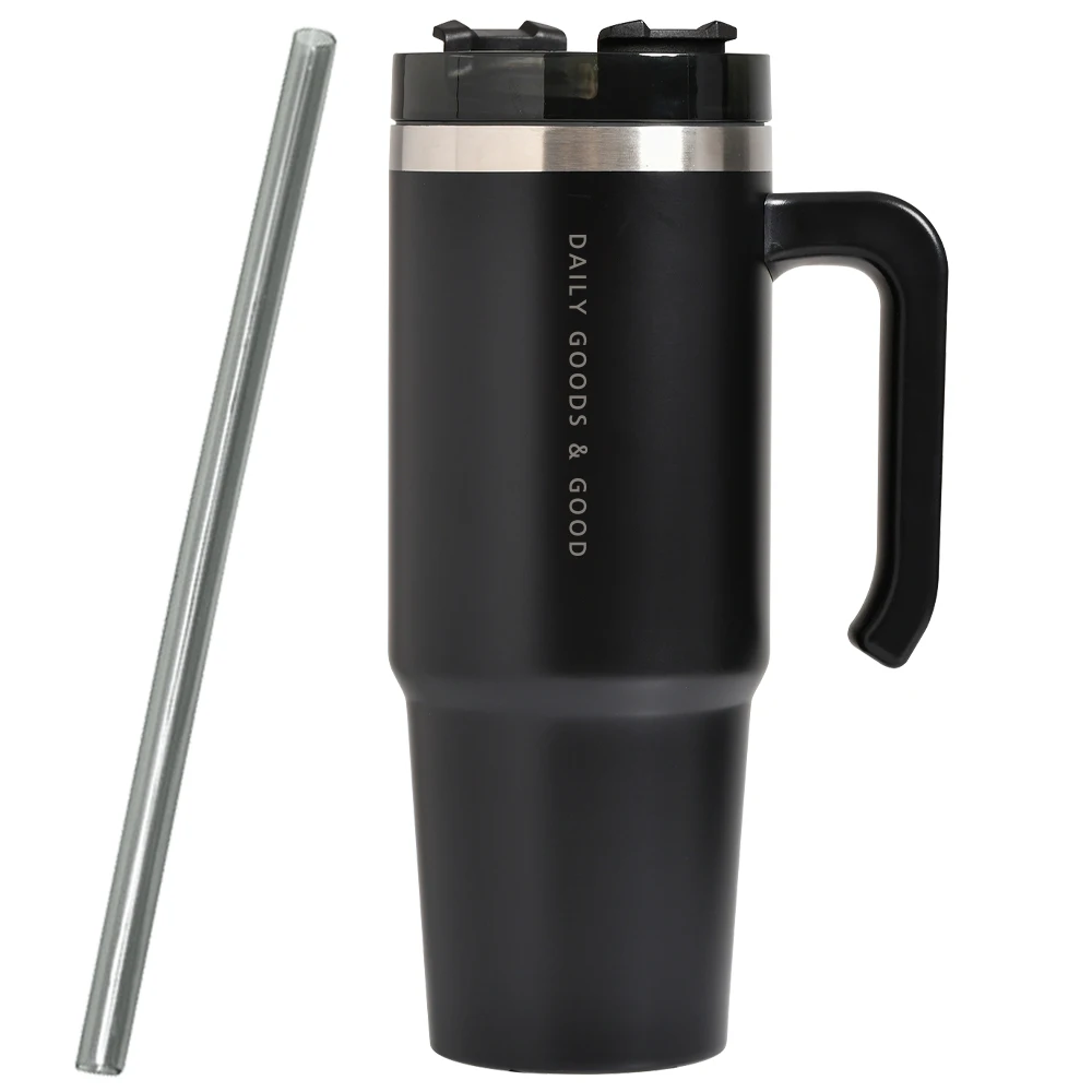 디지지 파스텔 스텐 진공 냉온 텀블러 900ml+전용 빨대 - 2