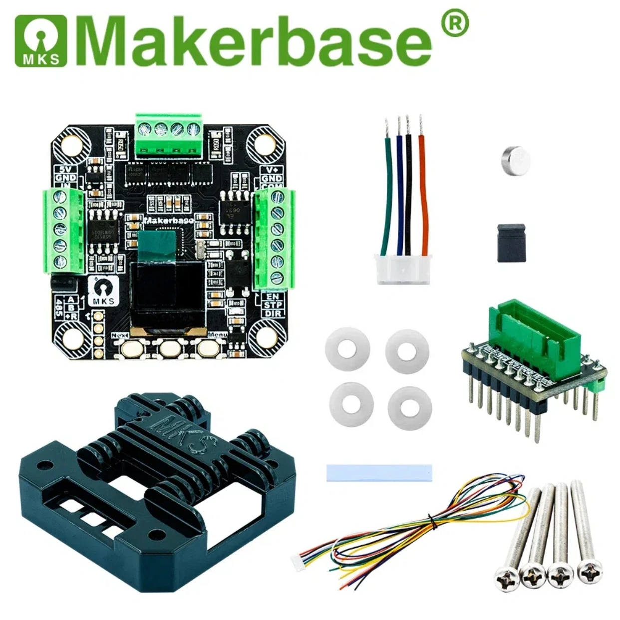 MKS SERVO42D NEMA17 FOC Stepper Motor for Makerbase RS485/CAN MODBUS FOC 3D Printer Motor