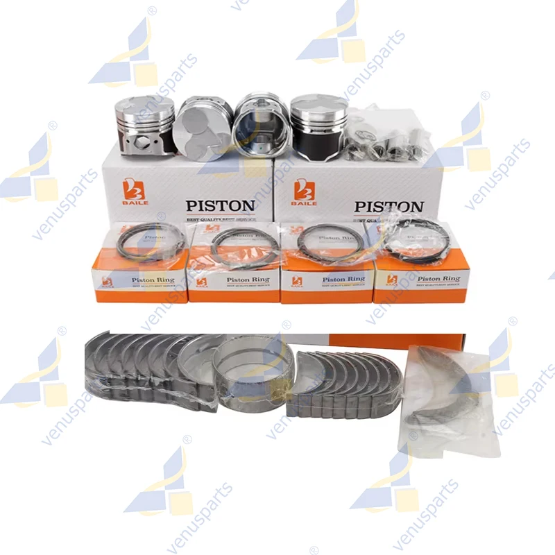 

V1305 Piston Overhaul Rebuild Kit For Kubota Rings Crankshaft Main Bearing Con Rod Bearing Engine Parts 76*2HK+1.5+4