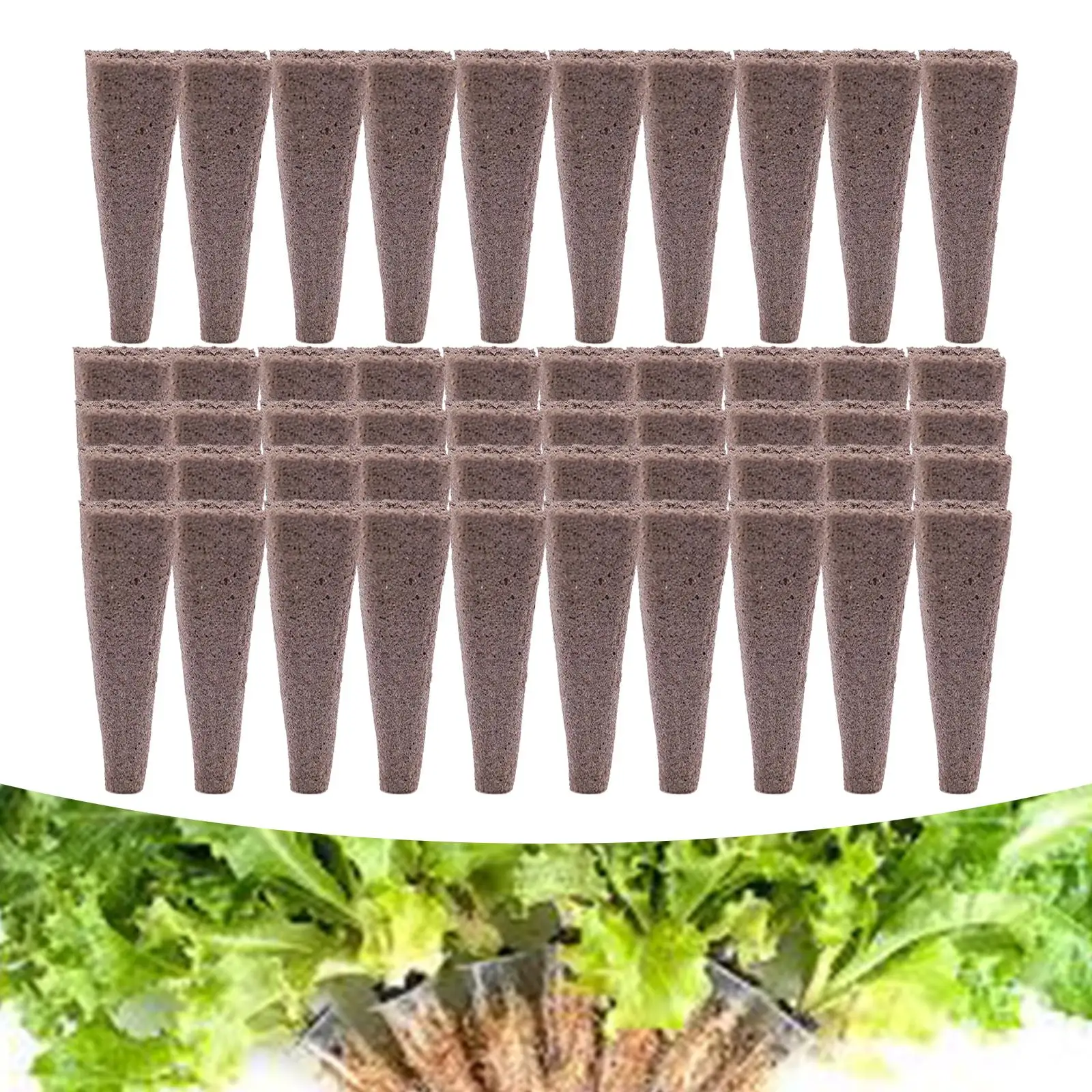 

50Pcs Seed Grow Sponges Hydroponics Replacement Sponges Seedling Starter Plugs Seed Starting Seed Pod Hydroponic Garden Planting