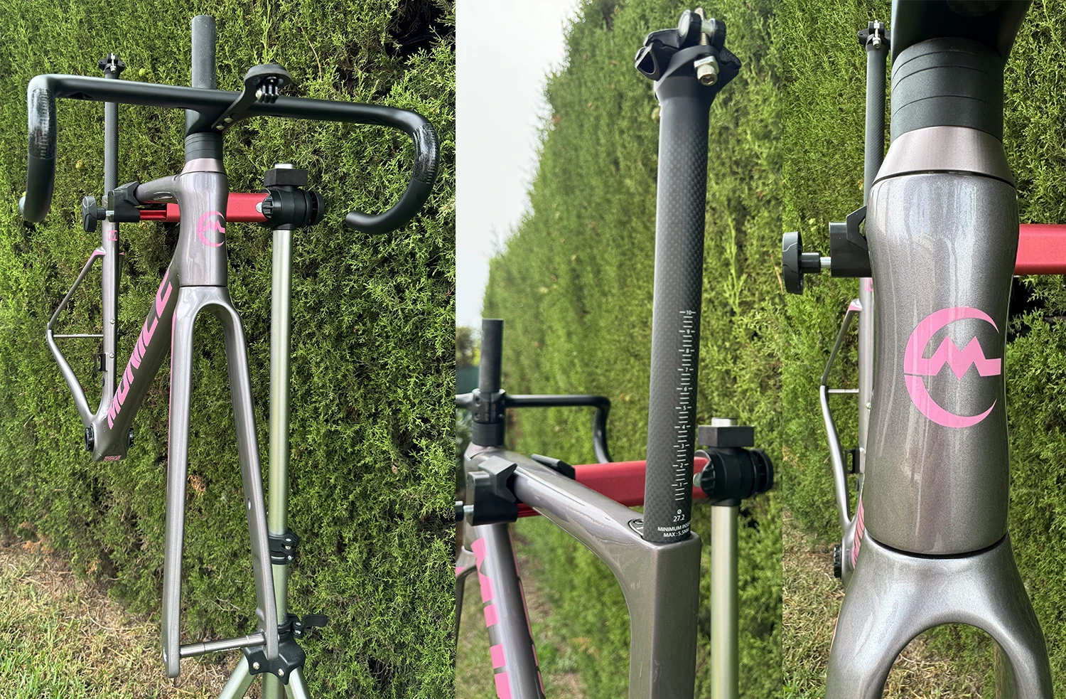 Munice R2 Carbonfaser-Rennradrahmen Versand aus Spanien Ultraleichter Allround-Carbon-Rennradrahmen Aerodynamischer EPS-geformter Carbonrahmen Scheibenbremse Max. 700*32C AERO T47 Fahrradrahmen Vollständig interne Kabelführung Lenker DI2 Mechanisch 2 Jahre Garantie – Detail 29