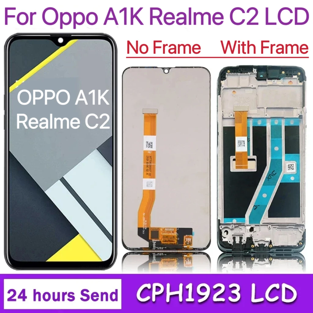 

6.1'' Original For Realme C2 RMX1941 RMX1945 LCD Display Touch Screen Digitizer Assembly Replacement Parts For OPPO A1K CPH1923