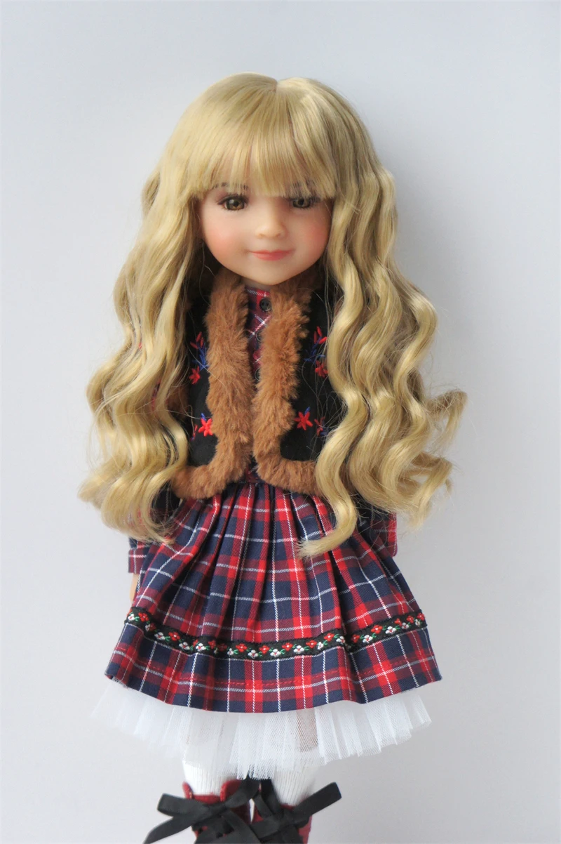 

JD853 Hot Soft Material BJD Long Wave Wig Suit OB11YOSD MSD SD Blythe Qbaby Doll Hair Hot 1/8 1/6 1/4 1/3 Cheap Accessories