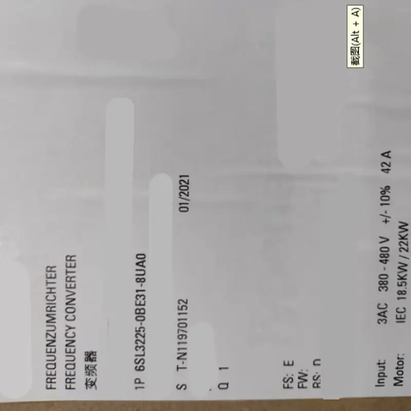 جديد وأصلي 6SL3225-0BE32-2UA0 6SL3225-0BE33-0UA0 عاكس في المخزون ضمان لمدة سنة واحدة 6SL3 225-0BE32-2UA0 6SL3 225-0BE33-0UA0 #1