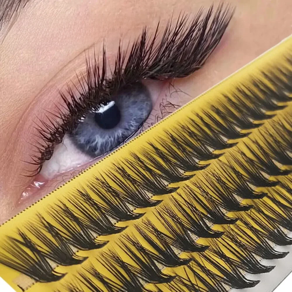 Nouveau L Curl vison faux cils 60 grappes Lashtray pour le maquillage 20D Extensions de cils individuels Ă la main cils