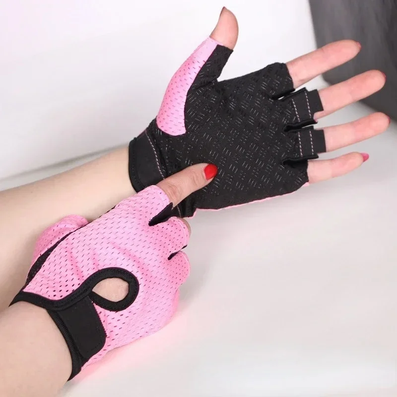 AliExpress Gym Fitness Gloves For Women, Breathable Half Finger Anti-Slip Gloves For Bicycle Cycling Weight