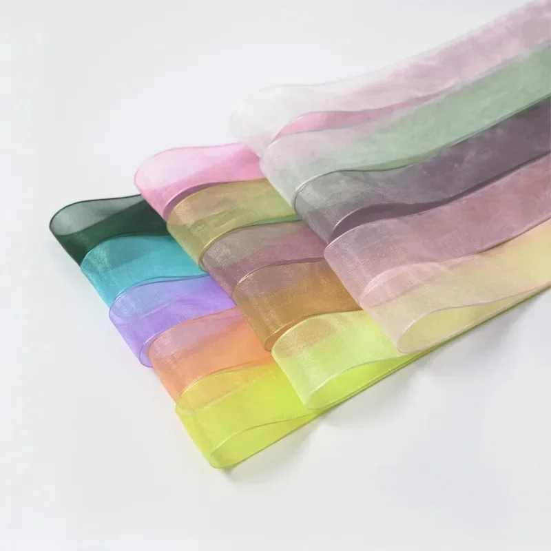 Lacets de chaussures plats en soie, 2.5CM de largeur, sangle en Tulle, lacets de neige adaptés aux baskets de Ballet, lacets en fil de mousseline de soie, accessoires de chaussures