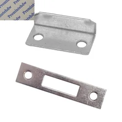 40Pcs Cabinet Drawer Lock Strike Plate Replacement Office Furniture