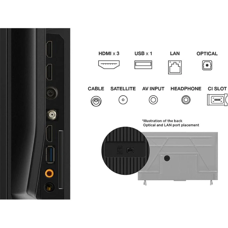 TCL 43P61B 43 بوصة LED UltraHD 4K HDR تلفزيون جوجل