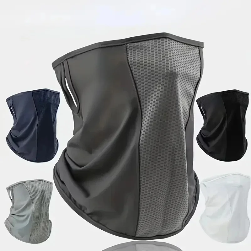 AliExpress Summer Mesh Breathable Ear Loop Mask Elastic Sunscreen Anti-UV Face Covering Thin Breathable Sports Neck Gaiter For Women Men