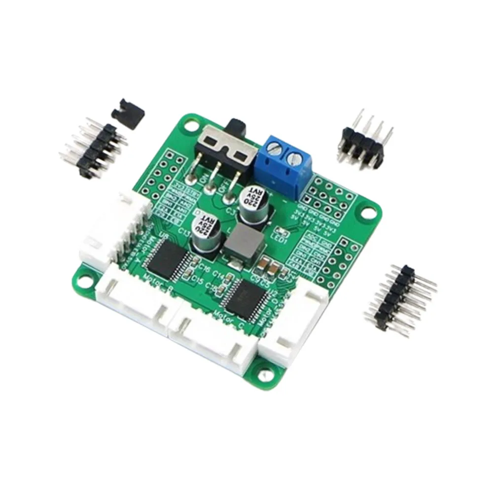 Four-way Tb6612 Drive Module Board D24a With Voltage Stabilization Control Four-wheel Drive Smart Car Encoder Motor Tt Motor