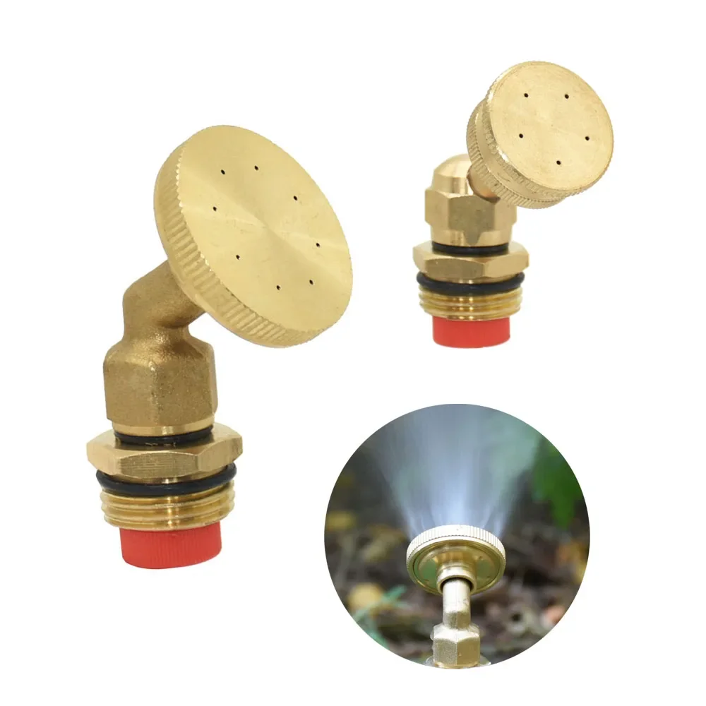 Buse de Pulvérisation de Jardin en Laiton Mâle, 1/2 Pouces, 4/5/8 Trous, 1/4 Pouces, 600 Arroseurs d'Eau, Buse de Brumisation, 1 Pièce