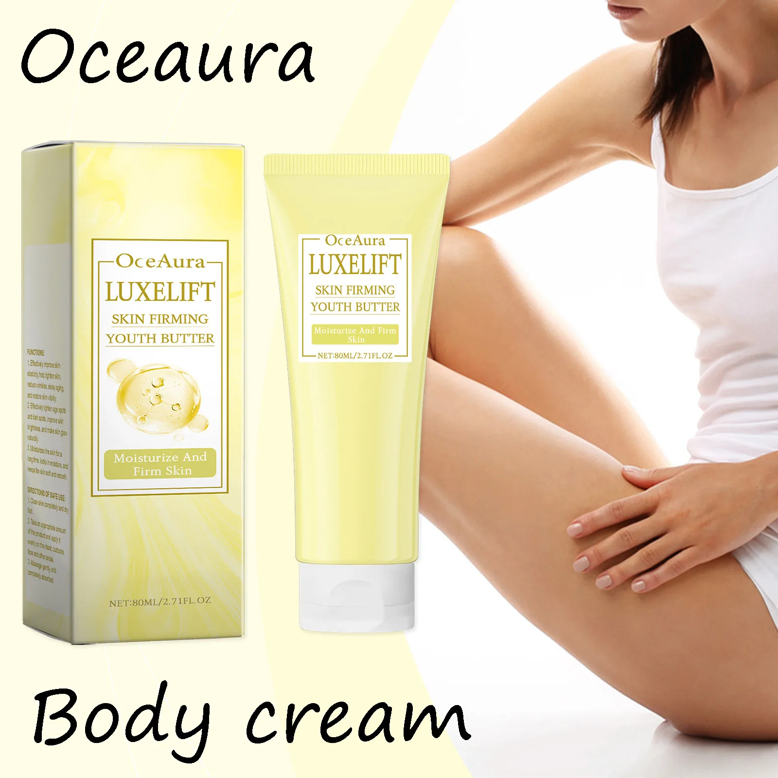 

Oceaura Укрепляющий крем для тела Нежное увлажнение Улучшение грубой кожи Улучшение эластичности Уменьшение провисания Лифтинг Светящийся лосьон для тела