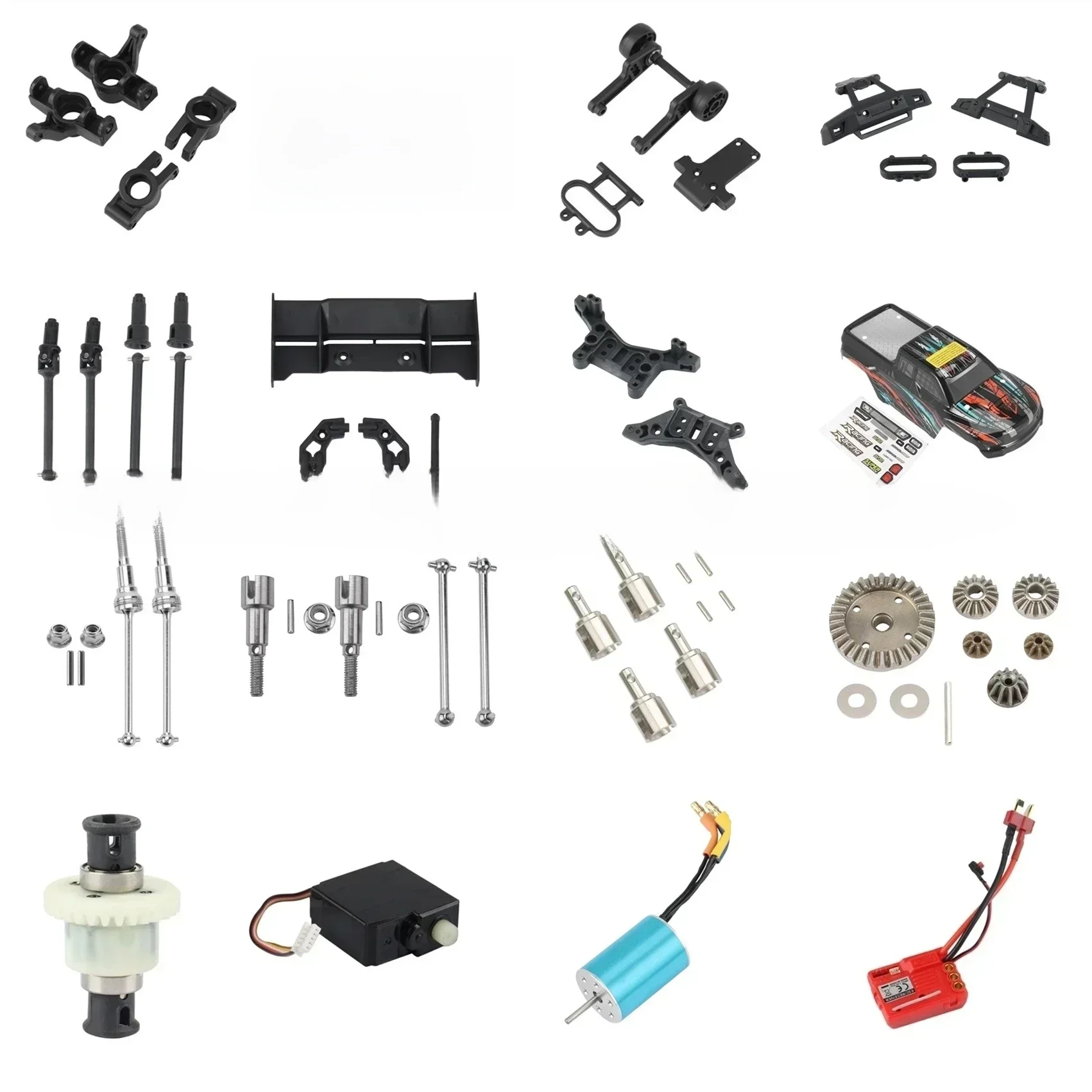 Pièces de rechange et accessoires pour voiture RC HAIBOXING HBX 16889 16889A 16890 16890A SG1601 SG1602 1/16, amortisseur différentiel