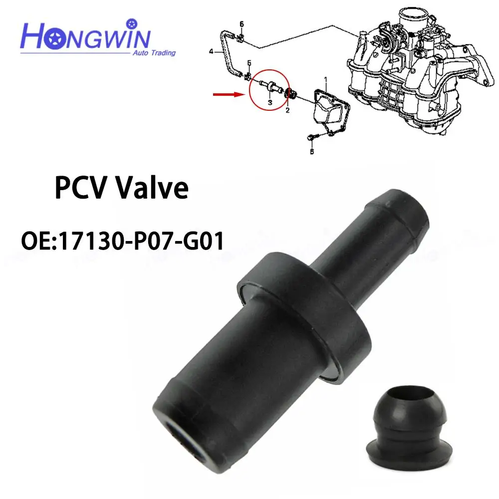 17130-P07-G01 Car Positive Crankcase Ventilation PCV Valve Check Valve Exhaust Valve For Honda CR-X Civic Domani Integra