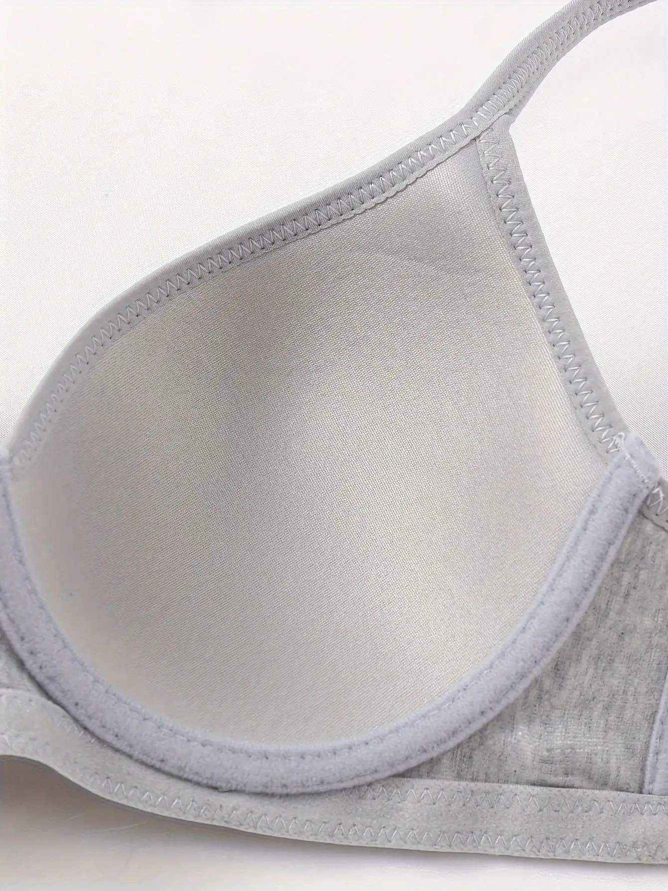 3-piece women\'s  cotton underwear, glossy steel ring support, push up padded, intimate  bralette bra , comfortable daily wear