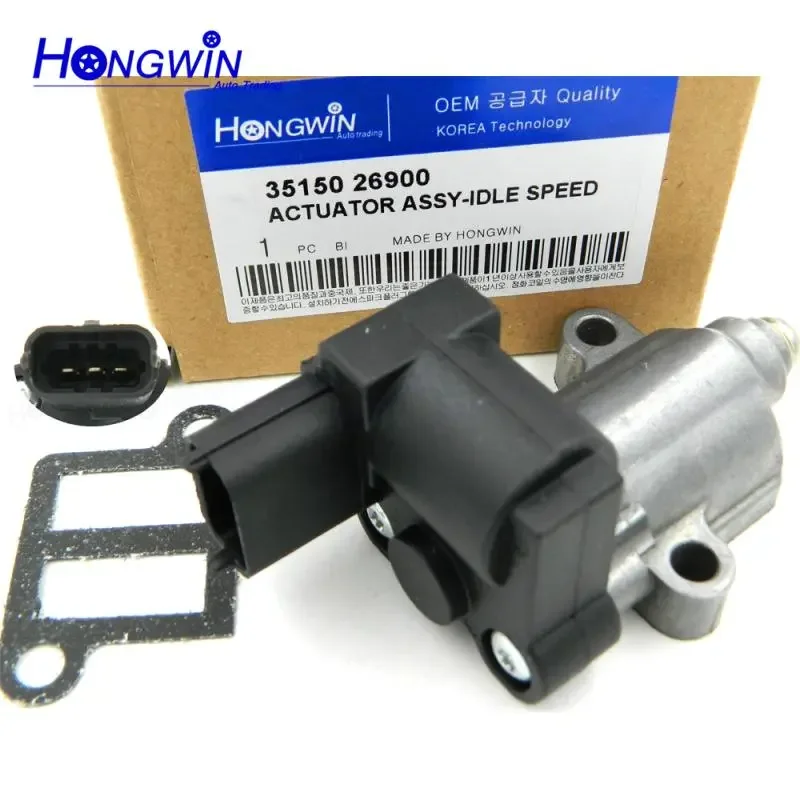 Idle Air Control Valve IAC 3515026900 35150-26900 For Hyundai Accent Kia Rio Rio5 L4 1.6L 2006-2011 AC4417 231126 AC587 1263403