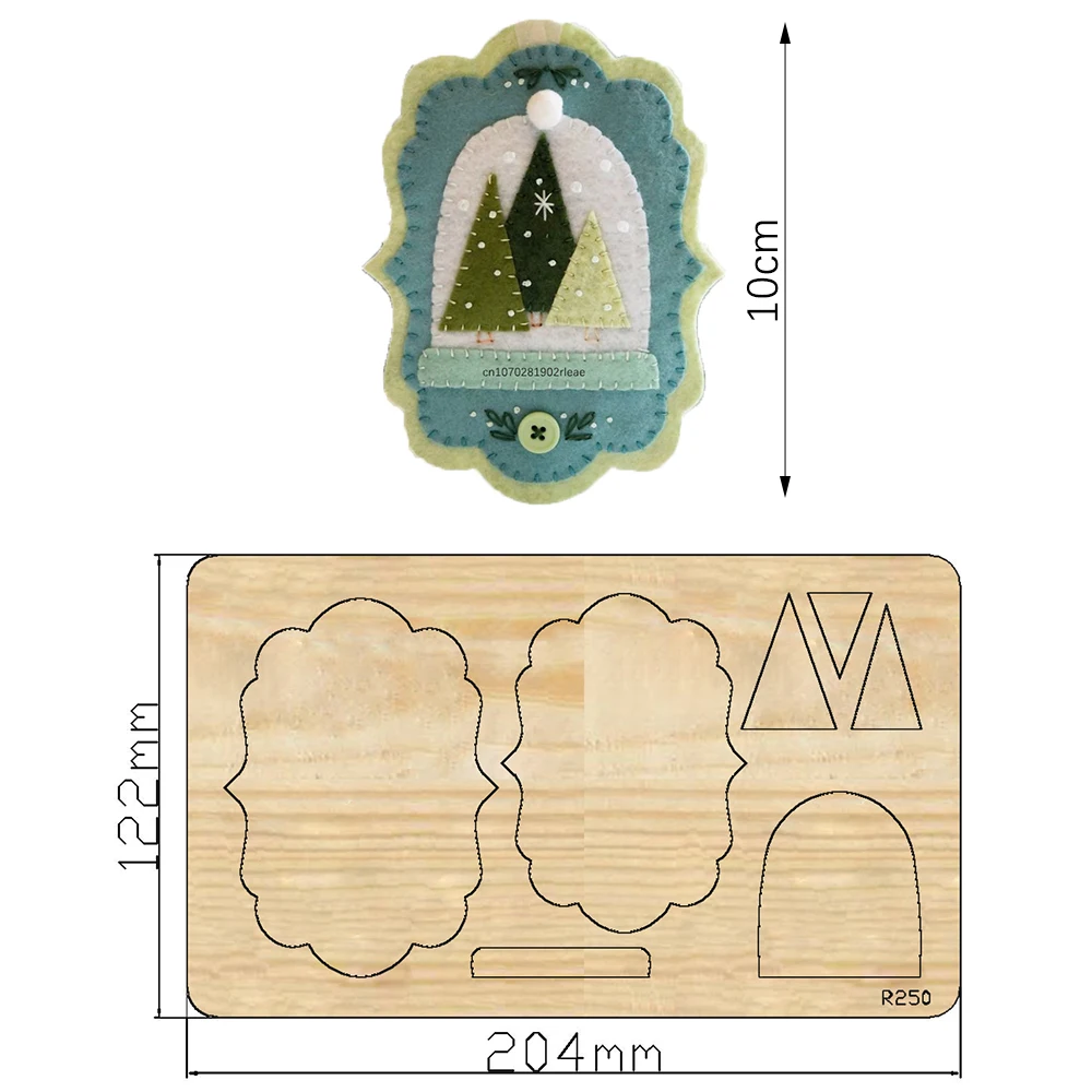 Hang Tags Wooden Cutting Dies Scrapbooking DECOR HOME DIY Suitable for Market Universal Cutting Machine / R250