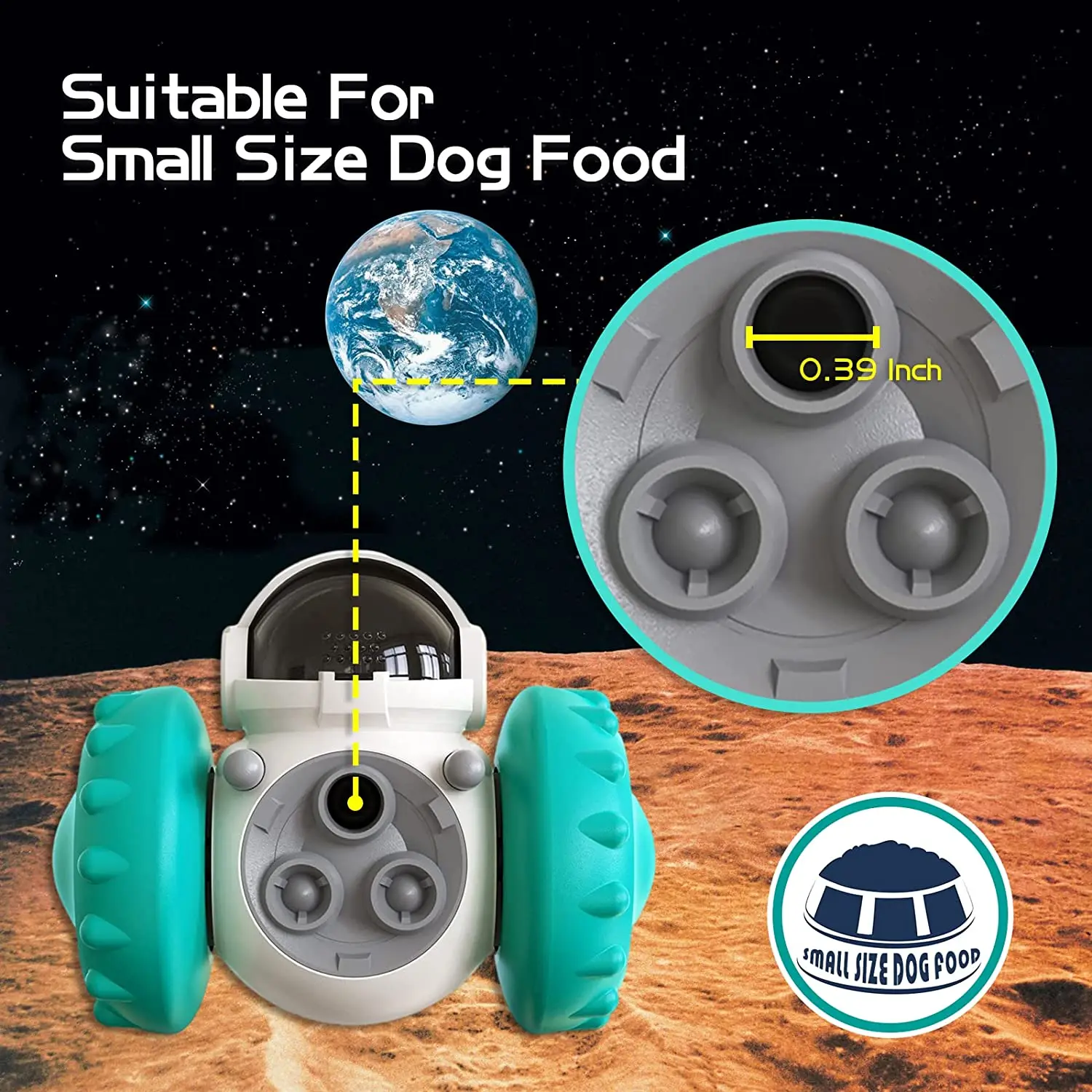 Pet Food Dispenser Dog Cat Tumbler Toys Treat Dispenser Slow Feeder Increases Small Medium Large Pet IQ Training Toys