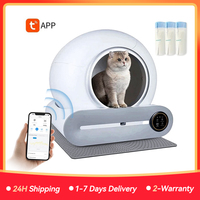 Smart Automatic Cat Litter Box 65L Extra Large Self Cleaning Cat Litter Box App Control Cat Litter Tray Litière Auto Nettoyante