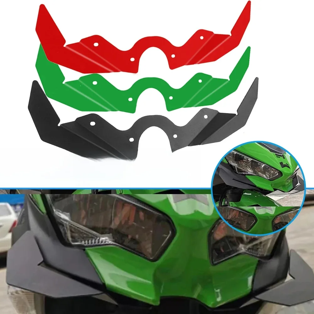 Carénage avant de moto, aile pneumatique permet de pointe, ailes de force descendante, déflecteur d'air pour Kawasaki Ninja 2023 ninja 400 ninja400 2018 – 2022