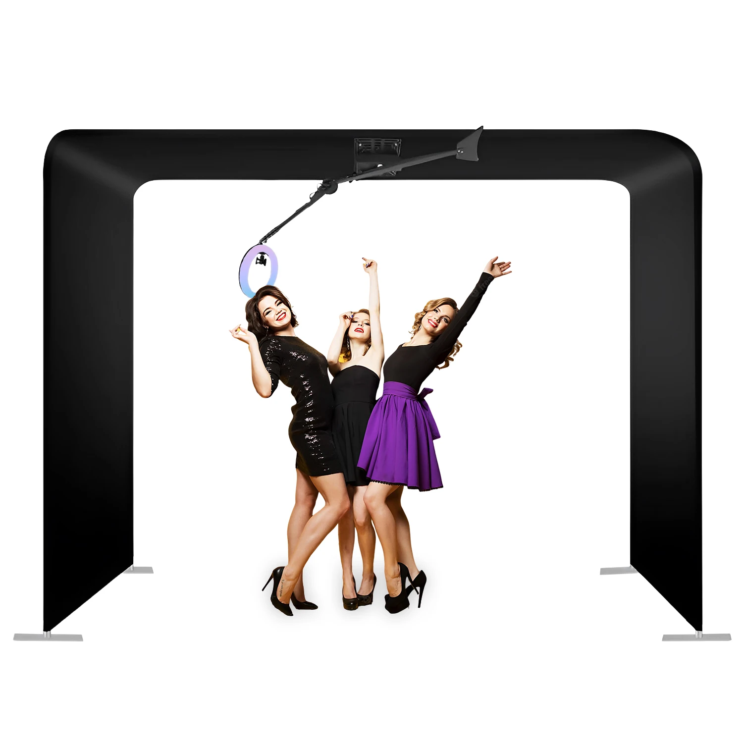 

Overhead 360 Photo Booth Machine Sky 360 Video Booth Automatic Spinning for Wedding Party Event