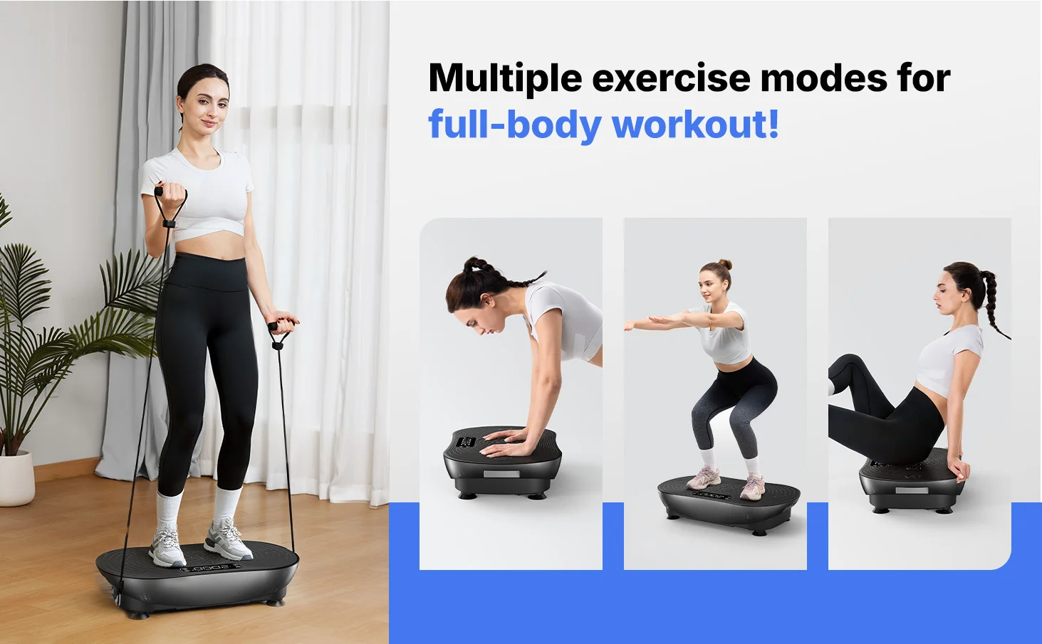 MERACH Vibration Plate for Weight Loss & Shaping 99 Speed Levels, Enhanced Vibration, Bluetooth Speaker, LED Touchscreen