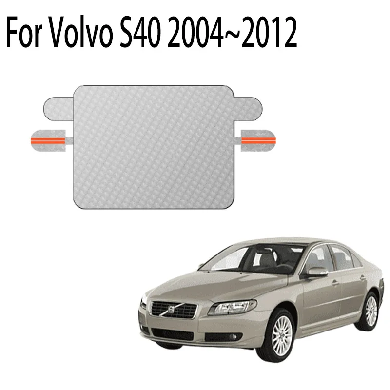 Car Snow Cover For Volvo S40 2004~2012 2005 2006 2007 Front Windshield Shield Protector Snow Ice Cover Auto Exterior Accessories