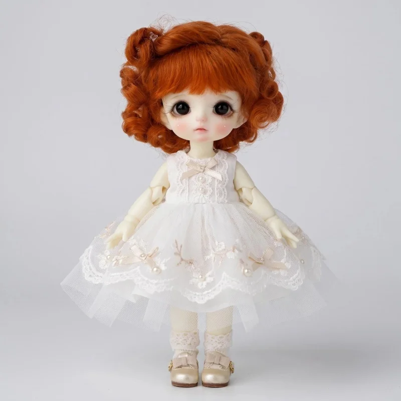 Cute Small Curly BJD Mohair Wig OB11 YOSD MSD SD Blythe Soft Wave Doll Hair From Size 5-6inch to 10-11inch Cheap Top Accessories