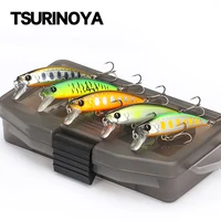 TSURINOYA Intruder 51S Set, que se hunde Minnow, 5 piezas con caja de señuelos, 46mm, 5g, cebo duro para trucha, Ajing, lubina, Lucio