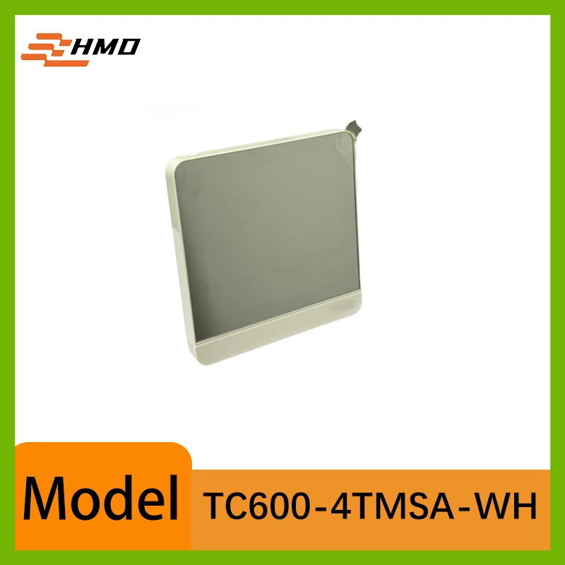 TC600-4TMSA-WH Fan Coil Thermostat 4 Pipe Modbus RTU LCD 3 Speed Fan BMS HVAC Room Controller White