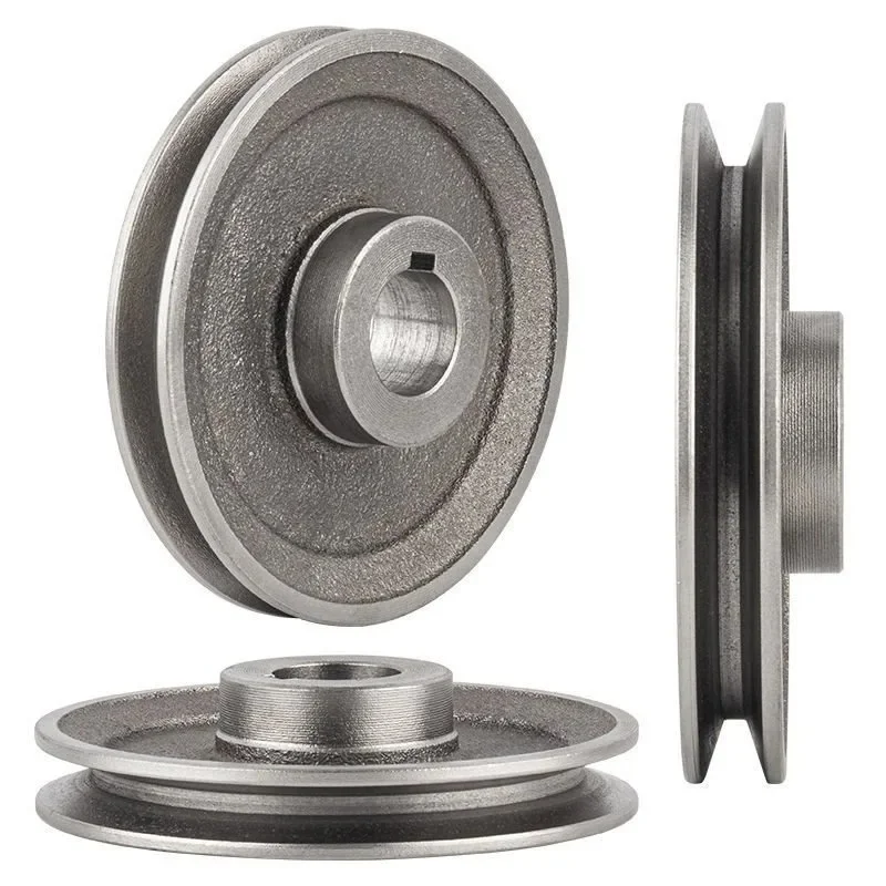 Poulie à courroie en V à fente unique, diamètre 110mm-200mm, Type A, matériau de poulie, accessoires pour outils électriques en fonte