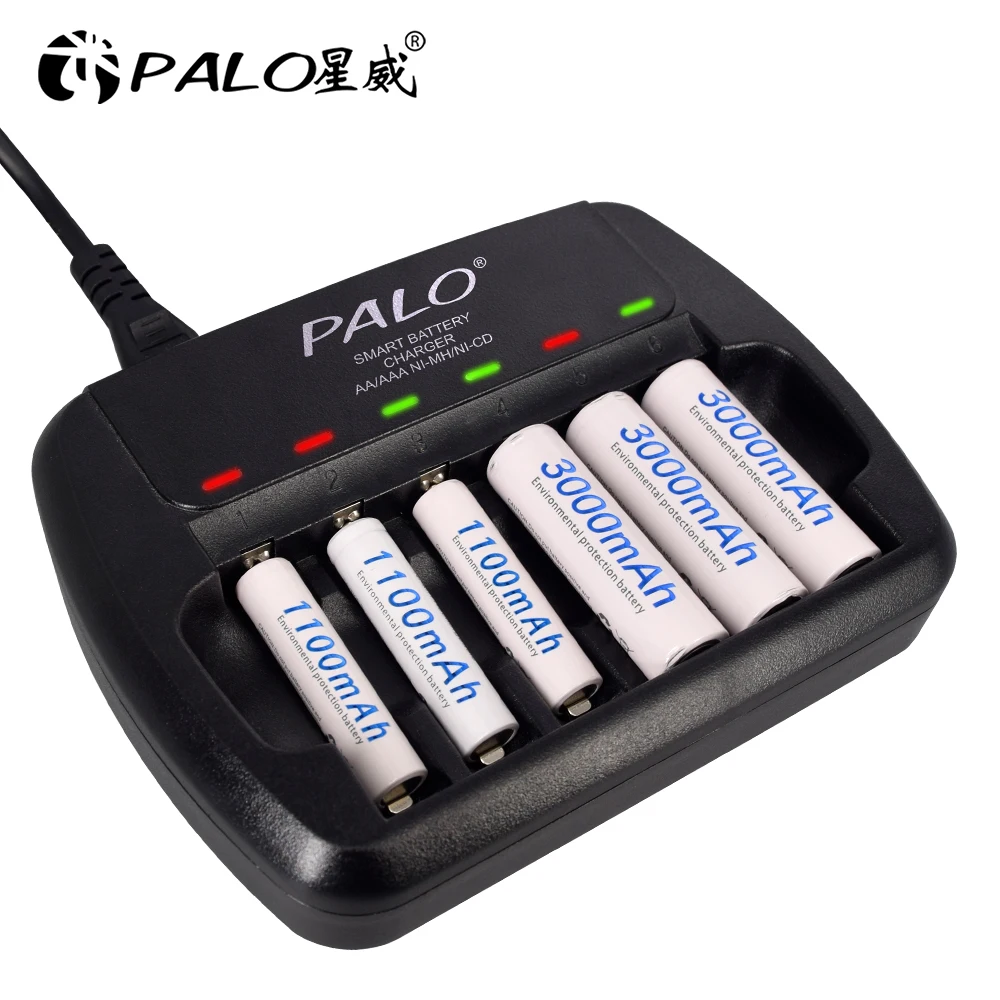 充電式バッテリー,1.2v,aa aaa 1.2v,充電式電池,2A,LED,カメラ,玩具用の急速充電器,釘打機