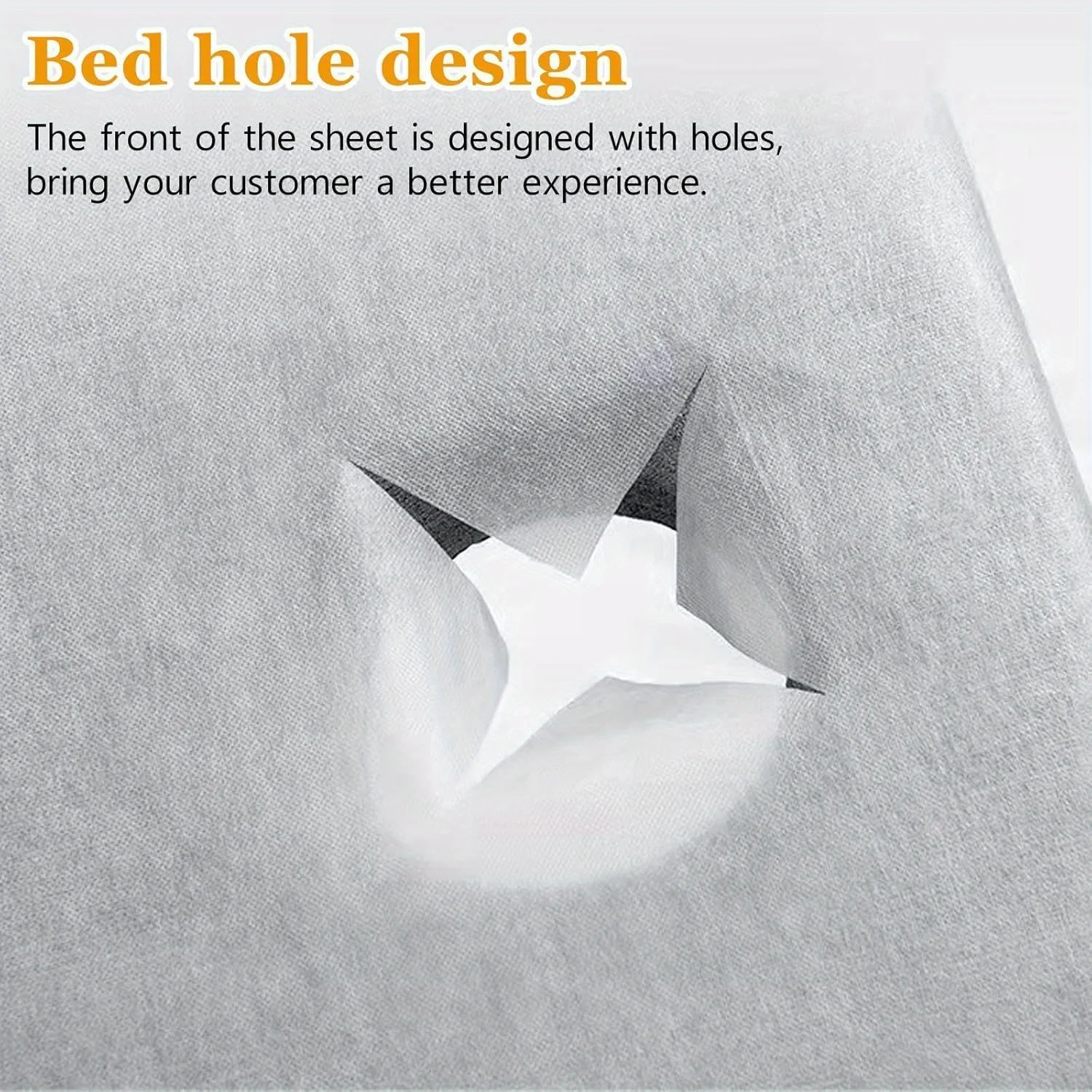 10 Sets of Disposable Non-Woven Fabric Bed Sheets, 80x190 Cm. Suitable for Beauty Salons, Etc.
