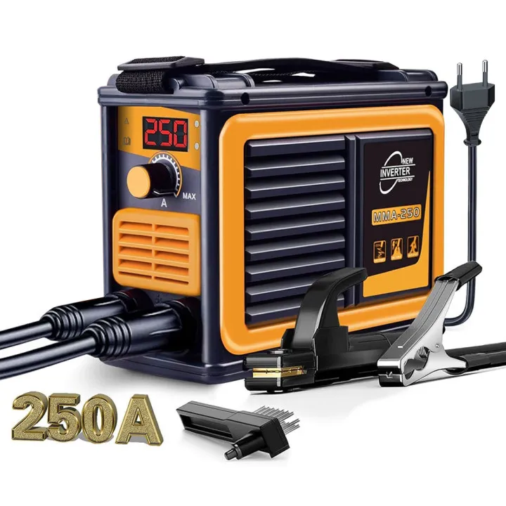3KW MMA-250 Portable Welding Machine Inverter Arc Electric Welder Current Adjustable Compact Welding Machine