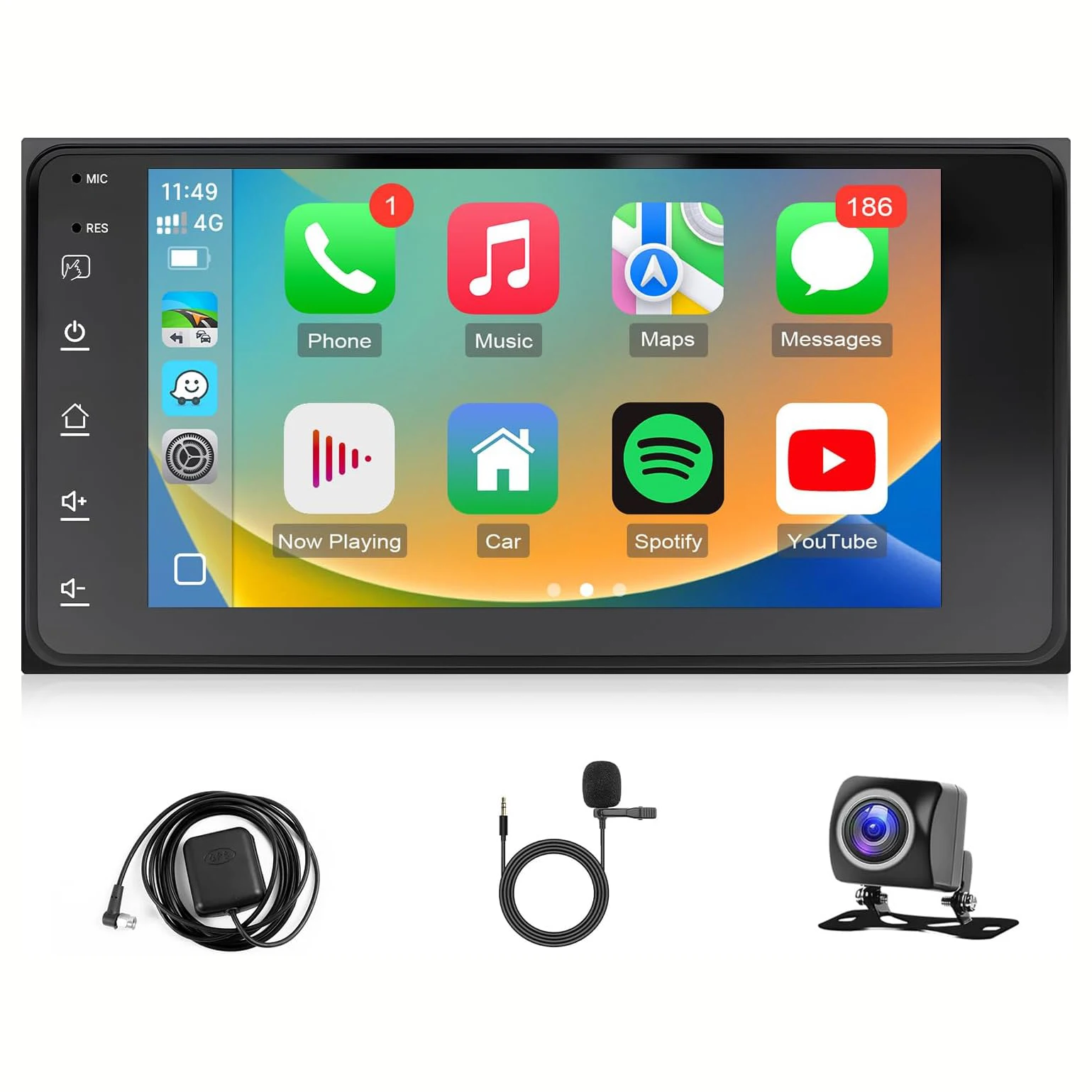 

Car Radio Stereo for Toyota RAV4 4Runner Camry Tundra Sequoia Corolla Prado Echo (Non J-B-L) with Carplay Android Auto - 2+32GB 7 Inch Touch Screen Head Unit for RAV4 with GPS, BT, WiFi, SWC