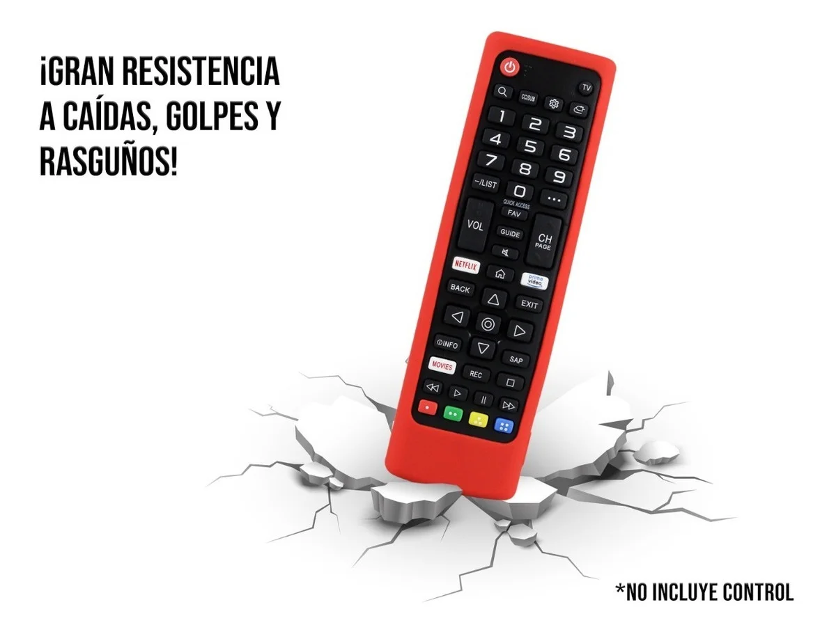 حافظة التحكم Lg Akb75095307 حافظة تلفزيون ذكية لون سيليكون أحمر