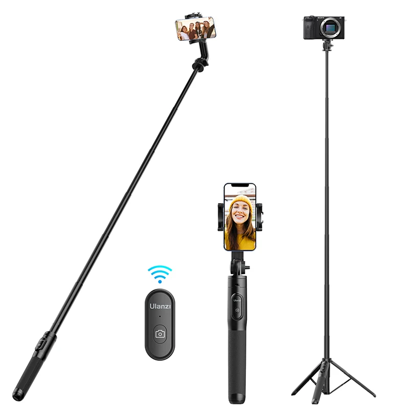 

VIJIM Ulanzi SK-03 Wireless Bluetooth SelfieStick Tripod Extend for Smartphone Monopod GoPro Hero 12 11 10 insta360 DSLR Camera
