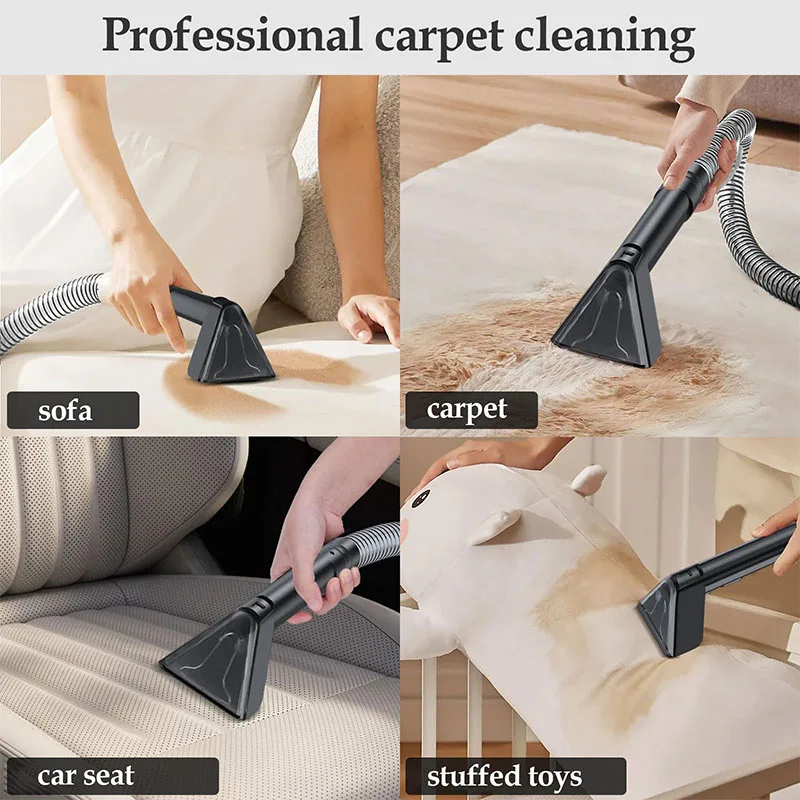 Fabric carpet cleaning machine upholstery vacuum cleaner cleaning dust collection disposable 500W 2 water tanks