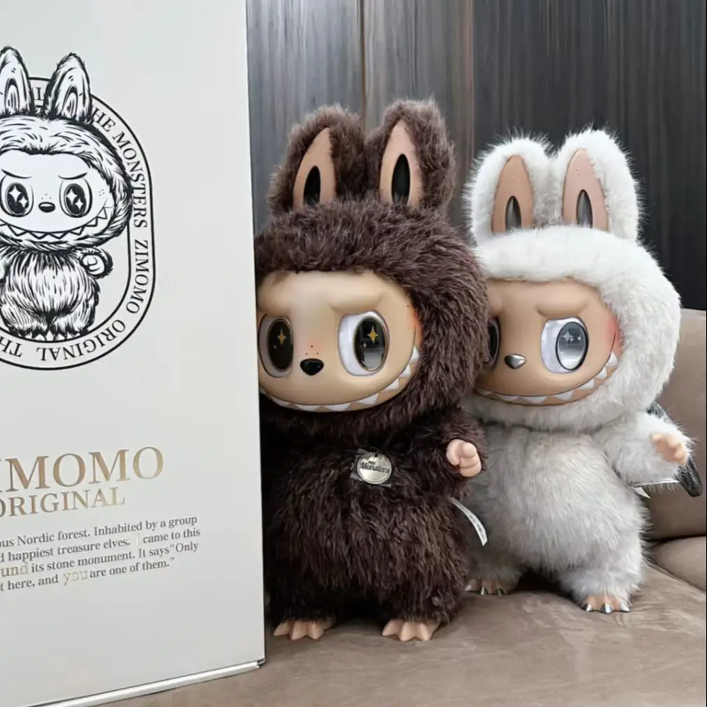 

POP MART ZIMOMO The Monsters Angel in Clouds Виниловая плюшевая кукла с лицом персонажа 58 см, издание FOUND YOU, большая коллекционная фигурка, подарок, декор
