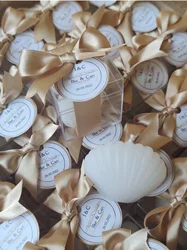 Bomboniere di nozze personalizzabili,regalo di nozze per gli ospiti, bomboniere per gli ospiti, Set regalo battesimo, candela damigella d'onore, candela fiore, regalo Babyshower, Confezione regalo souvenir candela arom