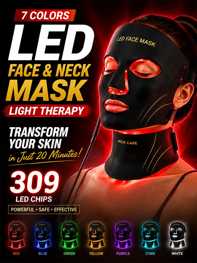 red-light-therapy-face-mask-led-face-neck-mask-7-colors-photon-skin-rejuvenation-silicone-facial-beauty-device