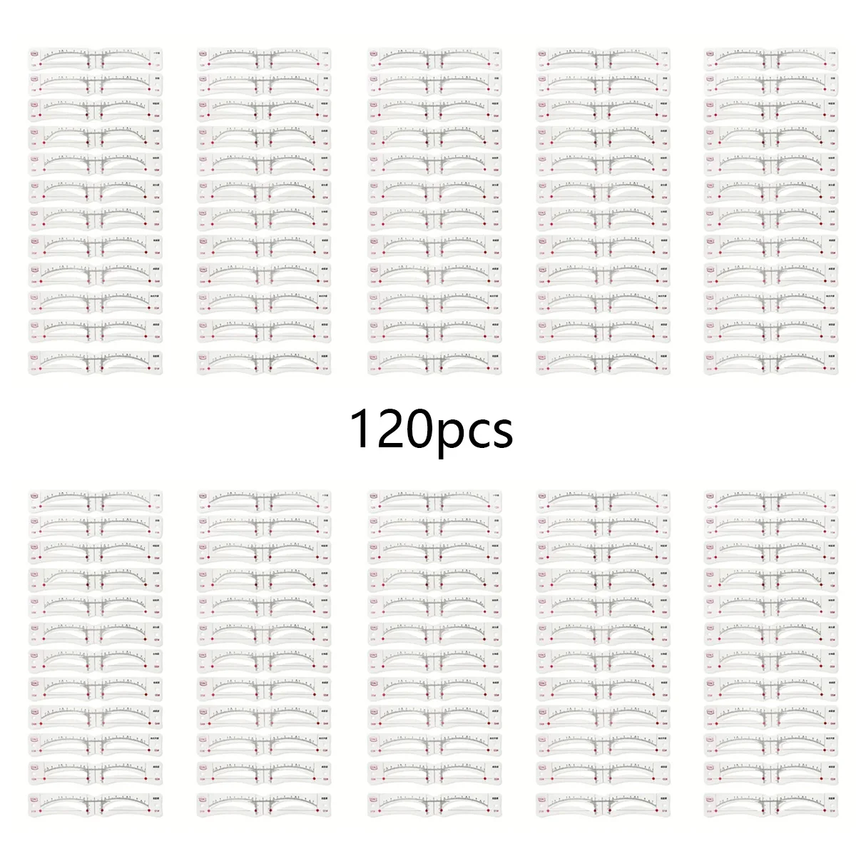 مجموعة استنسل حواجب قابلة لإعادة الاستخدام ، دليل رسم حواجب ذاتي الصنع ، بطاقة قالب تجميل ، مكياج سهل ، أنماط لكل مجموعة