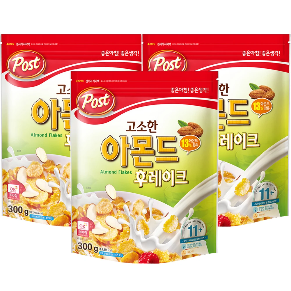 POST savory almond flakes 300g x 3