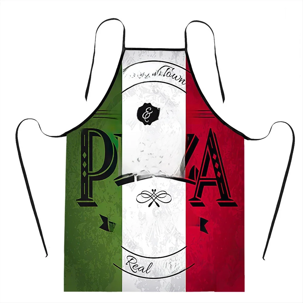 Rétro drapeau italien Pizza tabliers hommes femmes italie fierté adulte unisexe Cuisine Chef bavoir Tablier Cuisine Cuisine cuisson cuisson jardinage